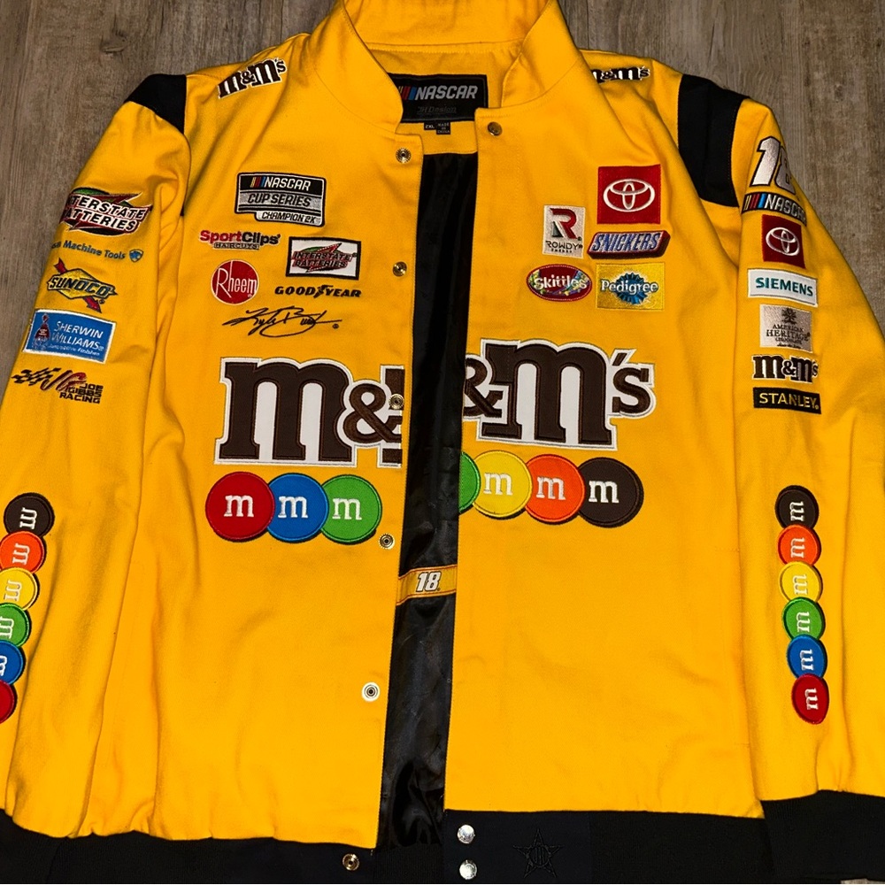 NASCAR M&M's Yellow Racing Jacket